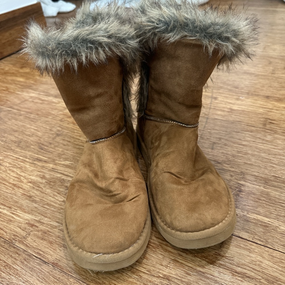 Brown Faux Fur Lined Boots
